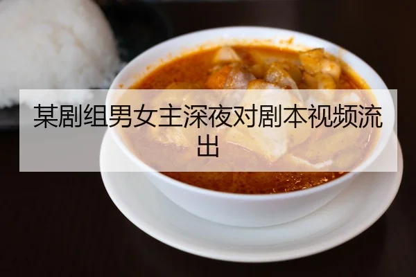 某剧组男女主深夜对剧本视频流出